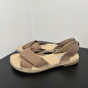Torrid Women's Espadrille Sandals Size 8WW brown Tan Lightweight Casual‎